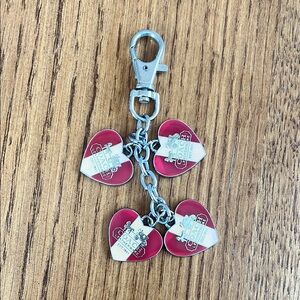 Vintage Coach Heritage Heart Bag Charm